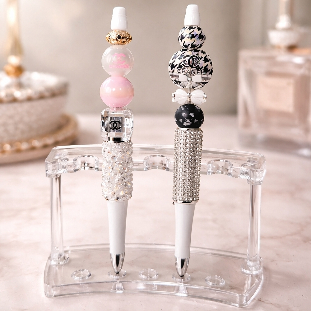 x2 Beaded Pens Handcrafted